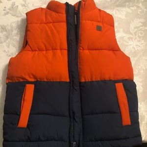 Janie & Jack Boys Orange & Navy Vest ~NWT size 3-4